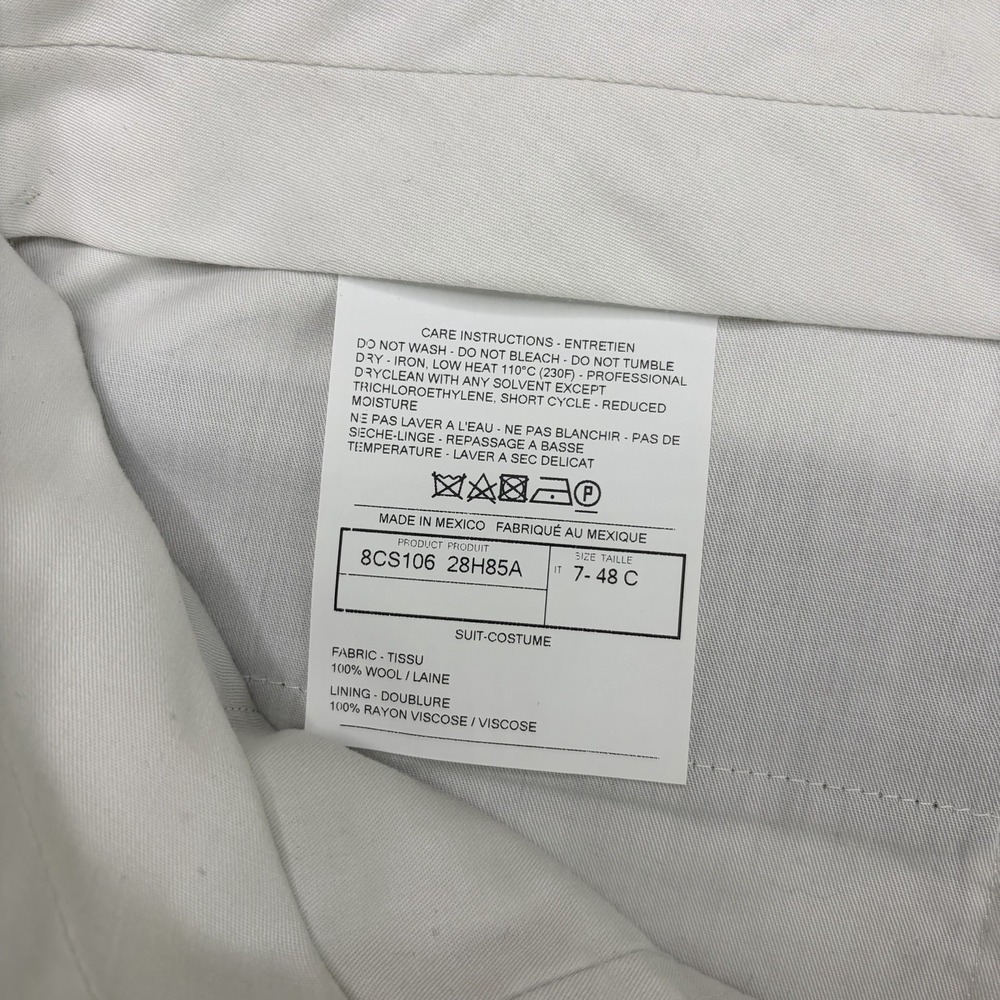 Ermenegildo Zegna Gray Twill Wool Suit Dress Pants Mens 33x31 Trousers - Picture 8 of 16